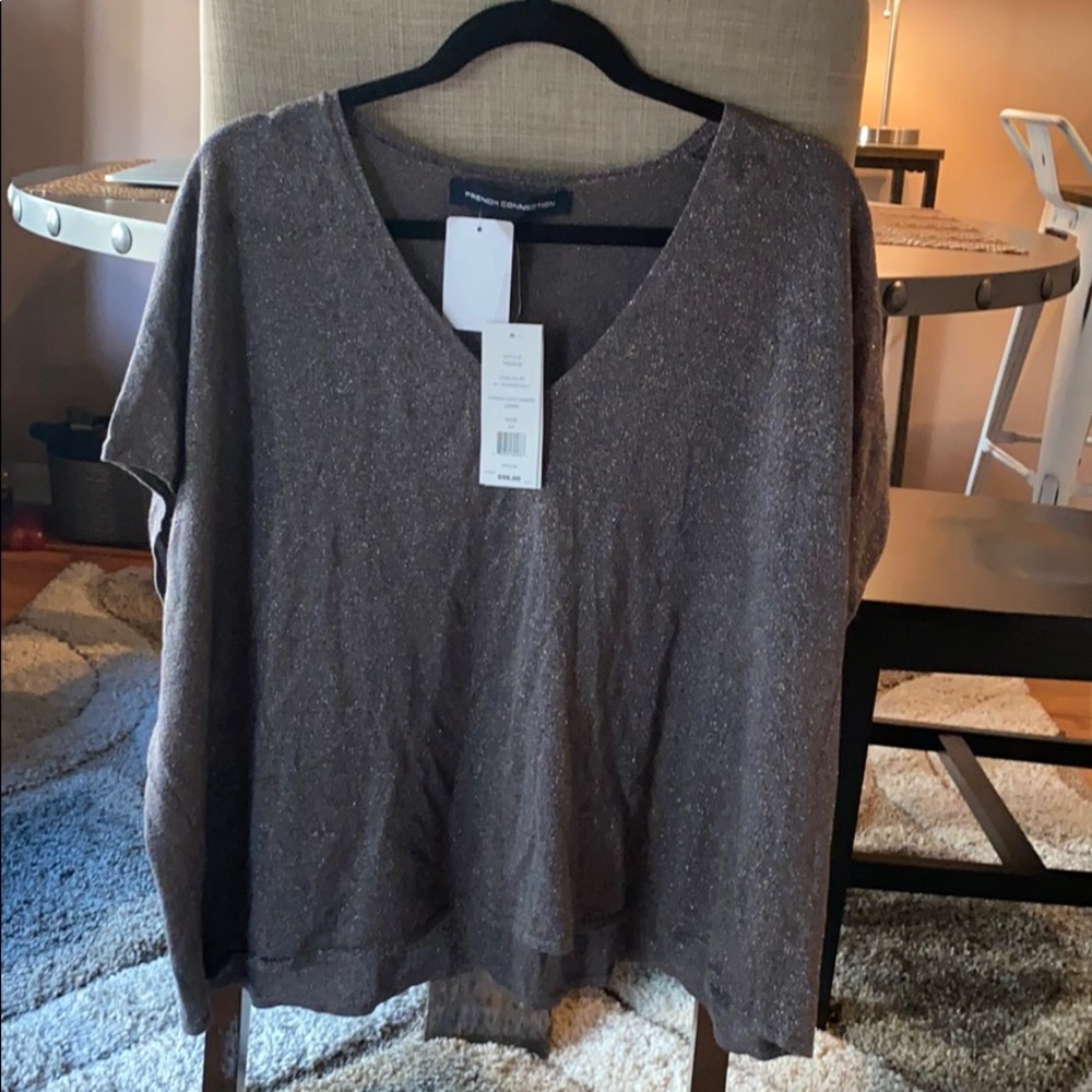 NEW French Connection sparkle top size Medium